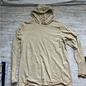 Beige Hooded Sweatshirt